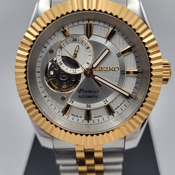 New Seiko Mod 39mm Automatic Open Heart Watch - Picture 1 of 7
